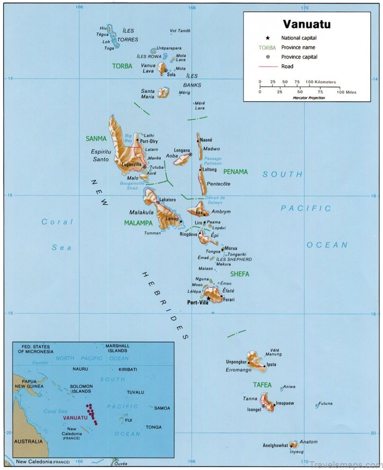 vanuatu travel guide for tourists map of vanuatu 2