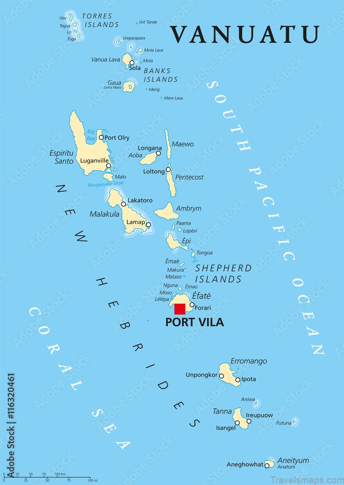 vanuatu travel guide for tourists map of vanuatu
