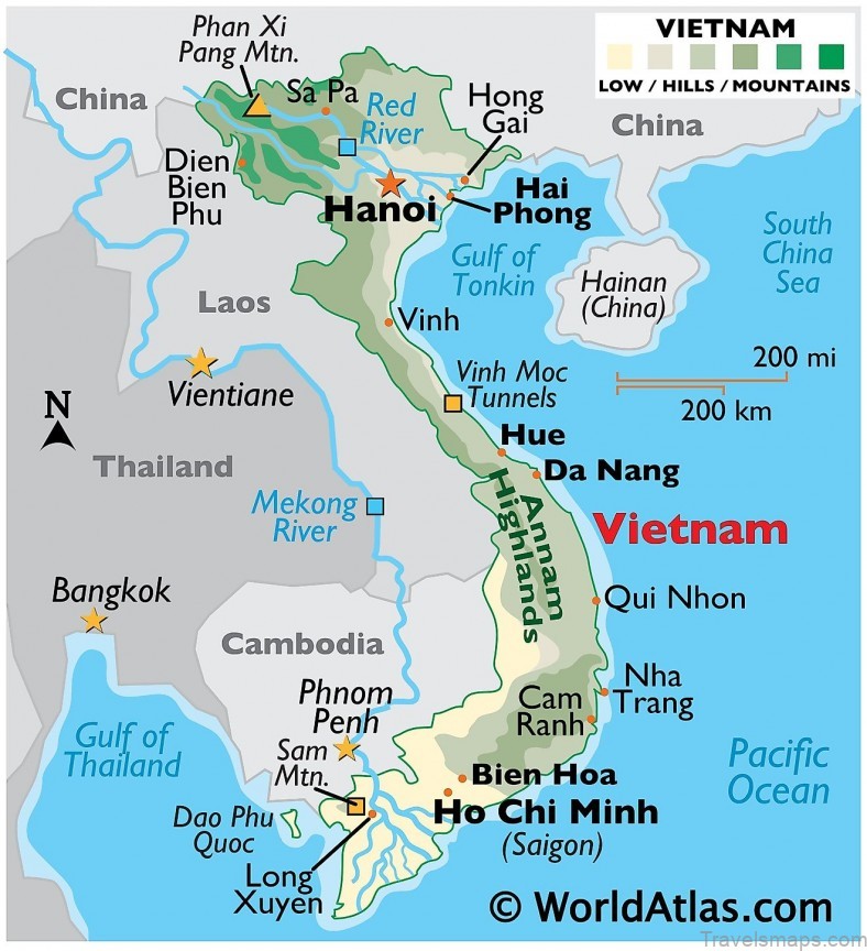 vietnam travel guide for tourist map of vietnam 4