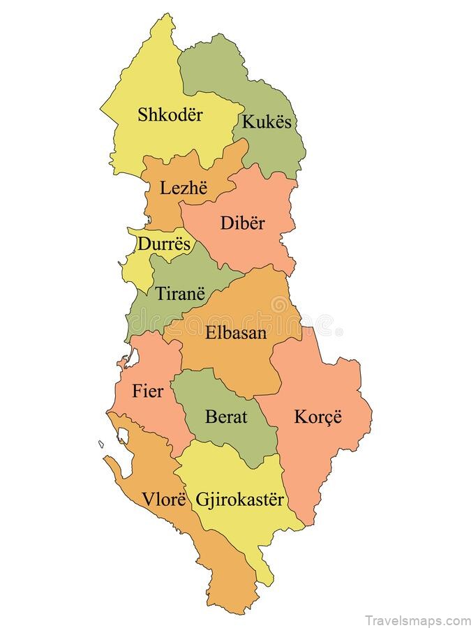 albania travel guide map of albania for tourists 4