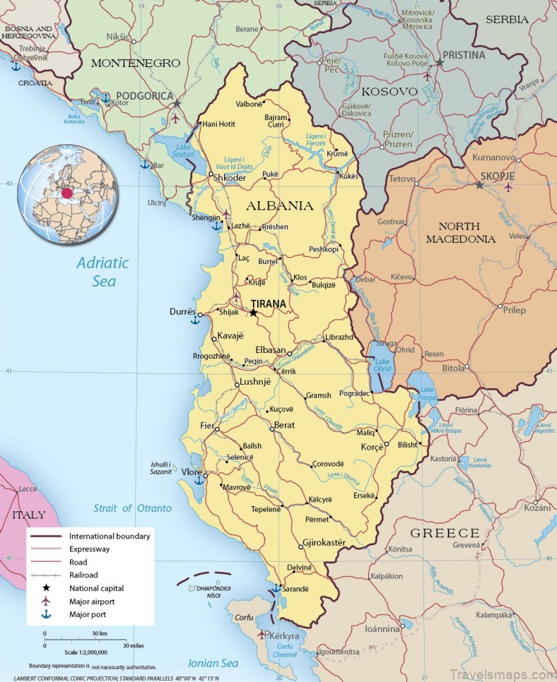 albania travel guide map of albania for tourists 6