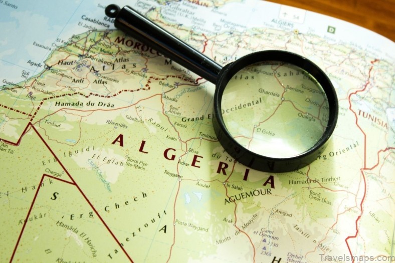 algerian travel guide algeria map 1