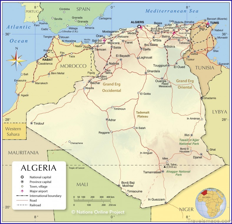 algerian travel guide algeria map 3