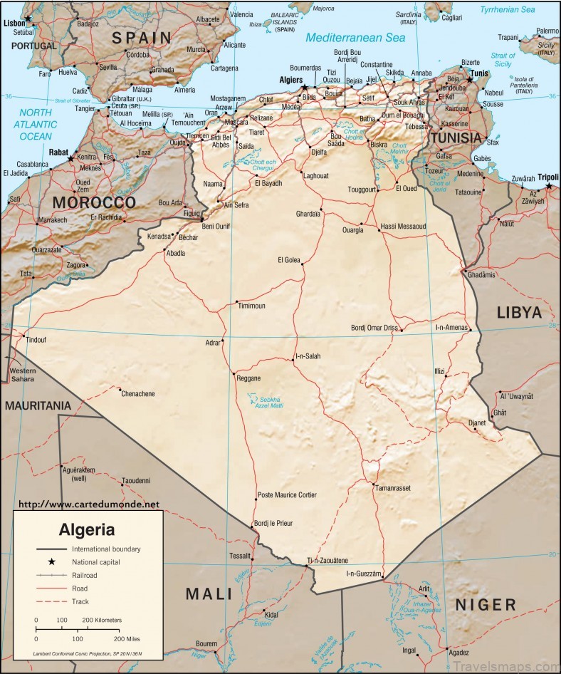 algerian travel guide algeria map 4