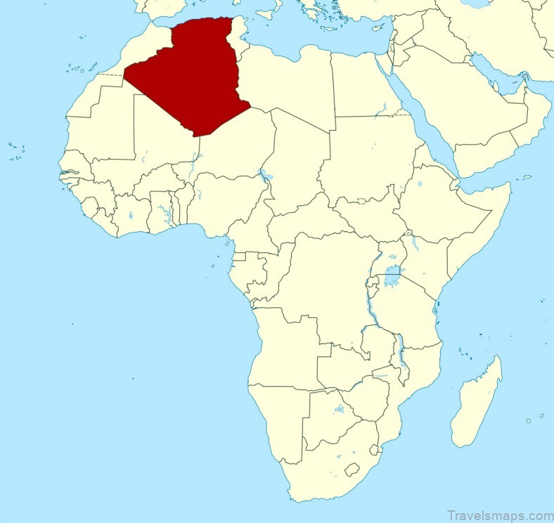algerian travel guide algeria map 5