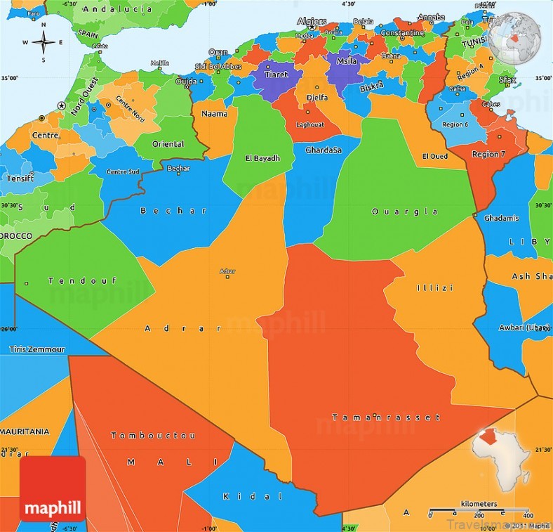 algerian travel guide algeria map 7