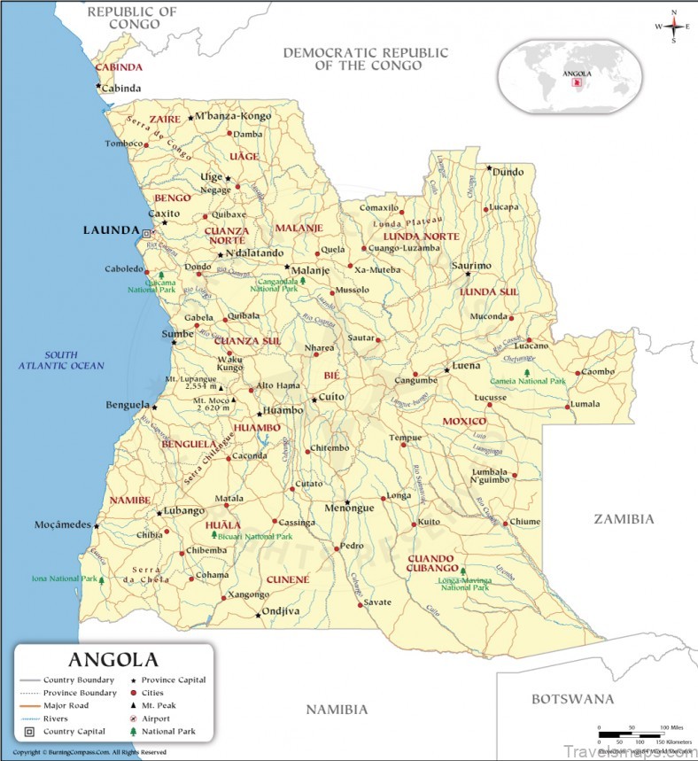 angola travel guide for tourists map of angola 2