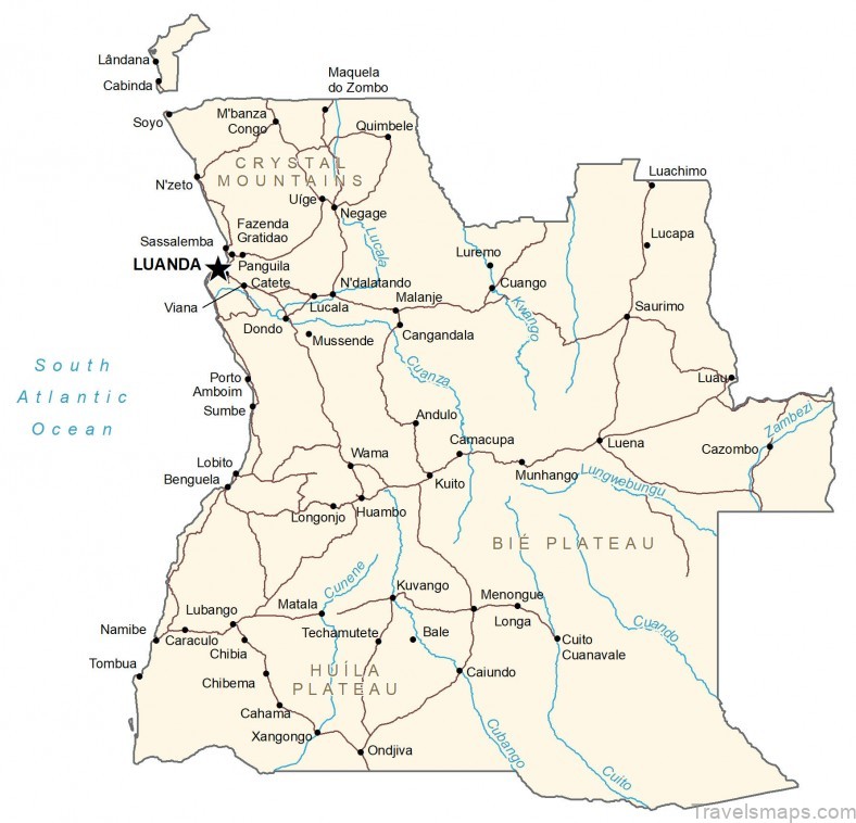 angola travel guide for tourists map of angola 3
