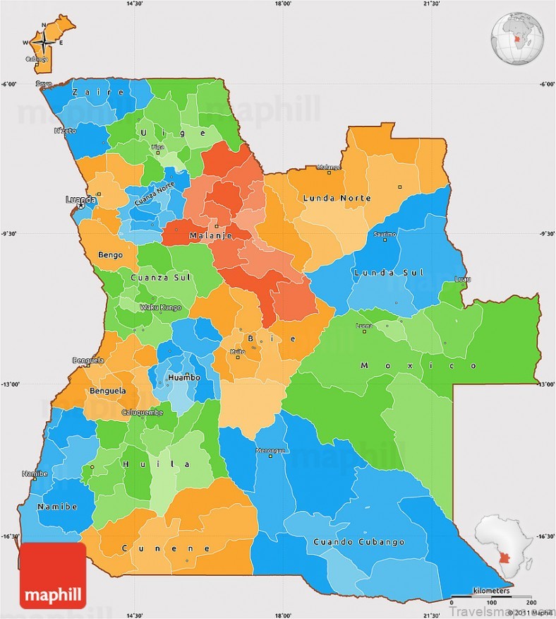 angola travel guide for tourists map of angola 8