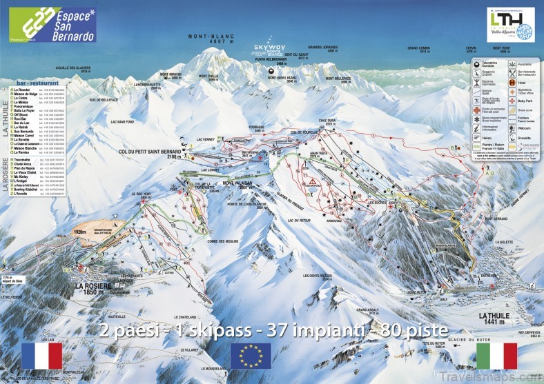 aosta travel guide for tourist map 4