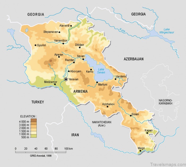 armenia travel guide map of armenia 2