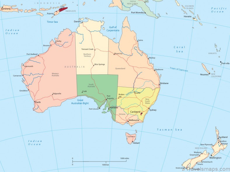 australia travel guide for tourists map of australia 3