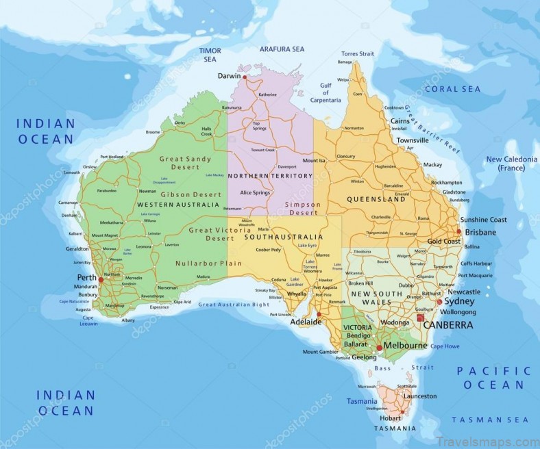 australia travel guide for tourists map of australia 5