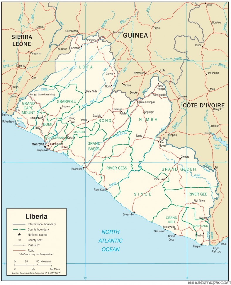 liberia travel guide for tourist map of liberia 3