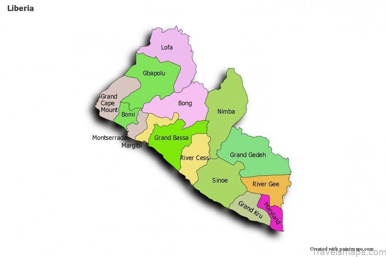 liberia travel guide for tourist map of liberia