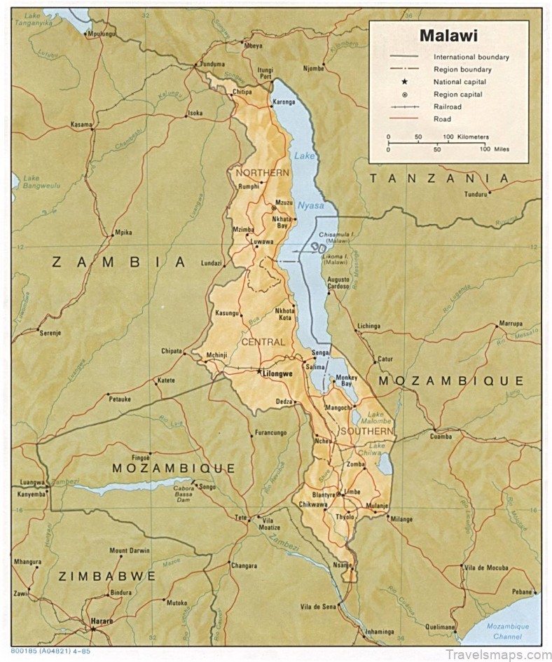 malawi travel guide for tourists map of malawi 2