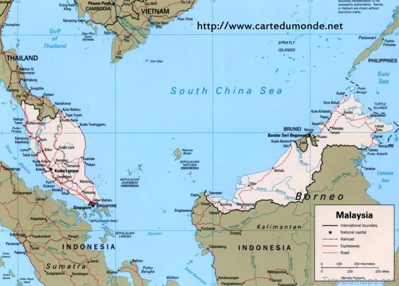 malaysia tourist map maps of malaysia and its cities 1