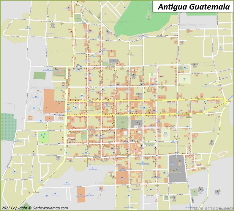map of antigua guatemala 1