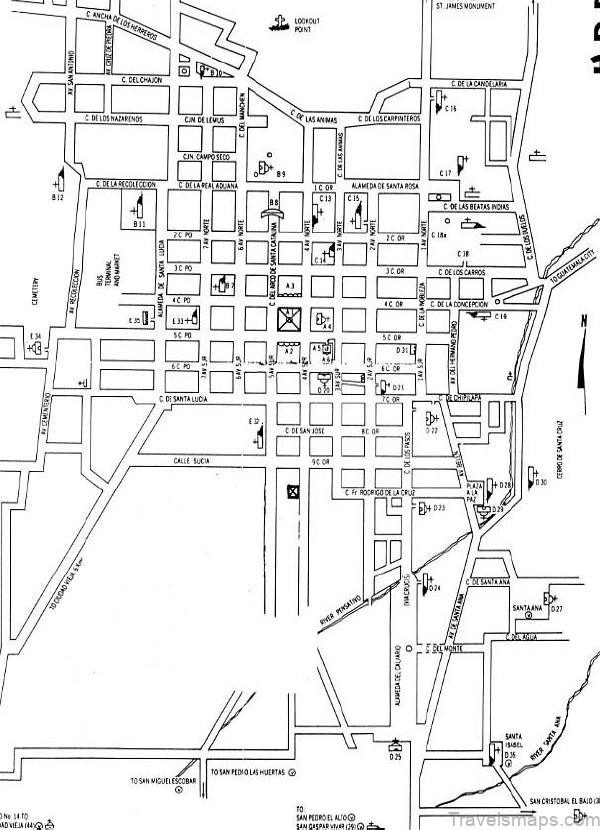 map of antigua guatemala 4