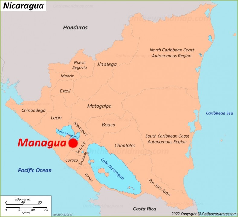 map of nicaragua the most beautiful countries in central america 1
