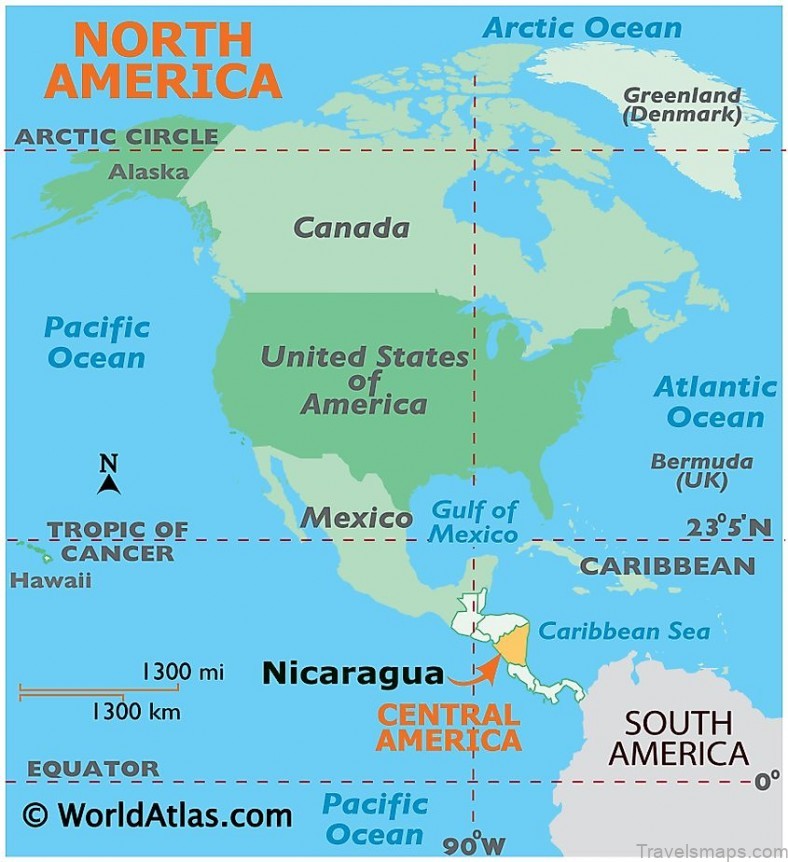 map of nicaragua the most beautiful countries in central america 4