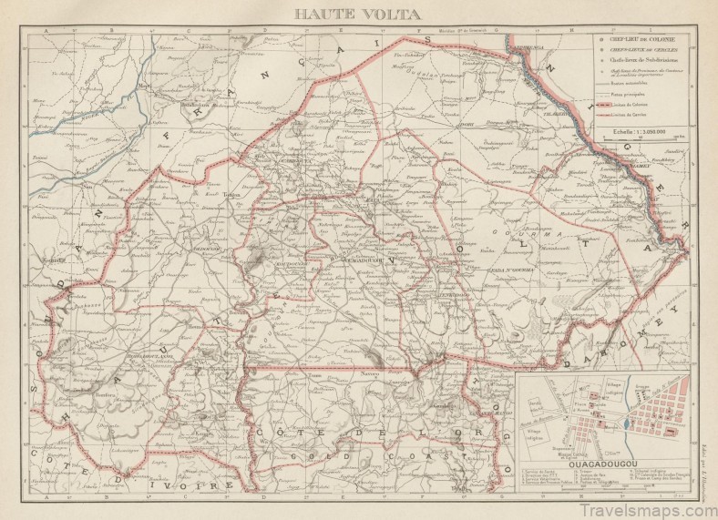 map of ouagadougou find your way with this tourist map of ouagadougou 1