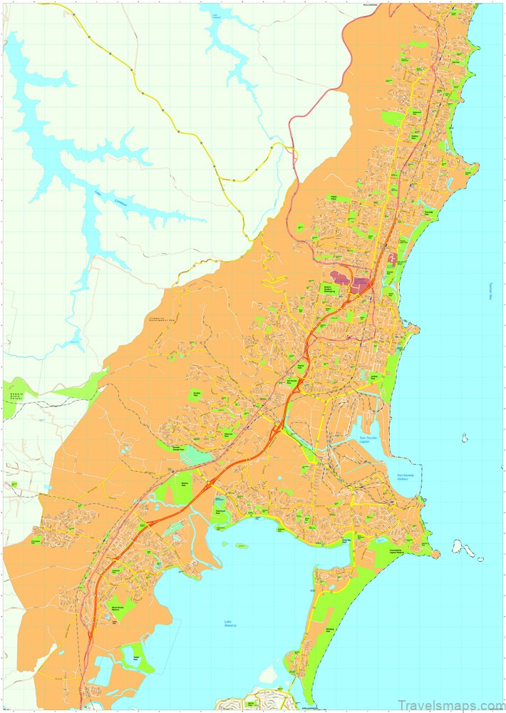 map of wollongong a travel guide for tourist 8