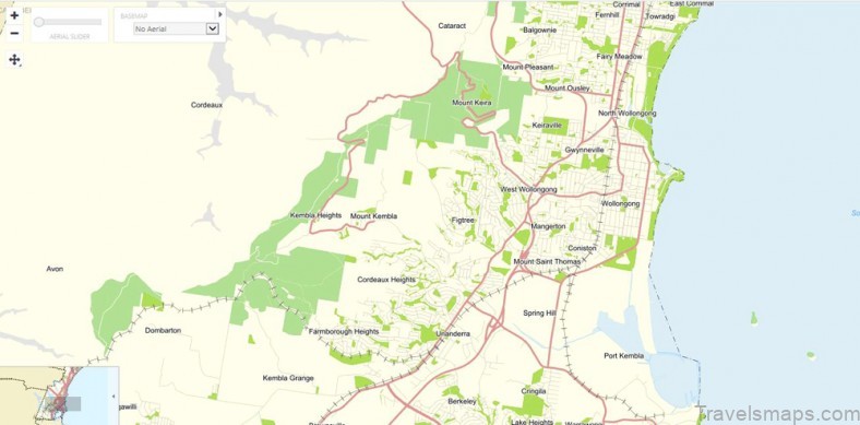 map of wollongong a travel guide for tourist