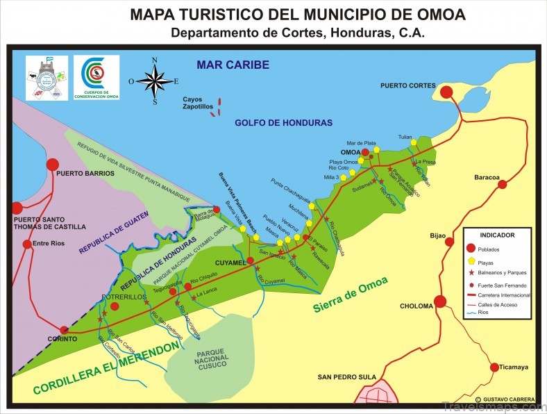 omoa travel guide an informative map of the dominican republic 4