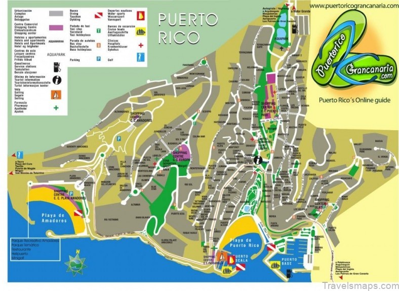 puerto rico de gran canaria travel guide for tourists map of puerto rico de gran canaria