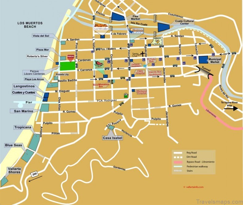 puerto vallarta travel guide for tourist map of puerto vallarta 7