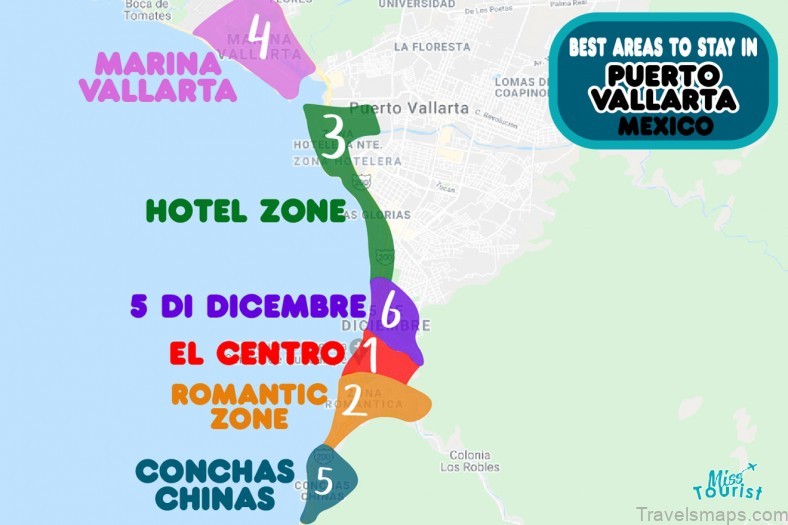 puerto vallarta travel guide for tourist map of puerto vallarta 8