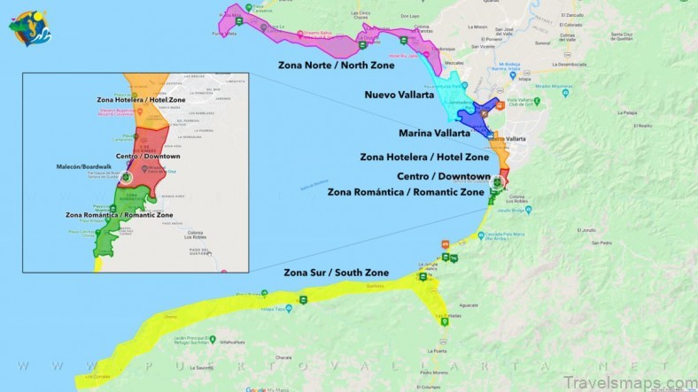 puerto vallarta travel guide for tourist map of puerto vallarta 9