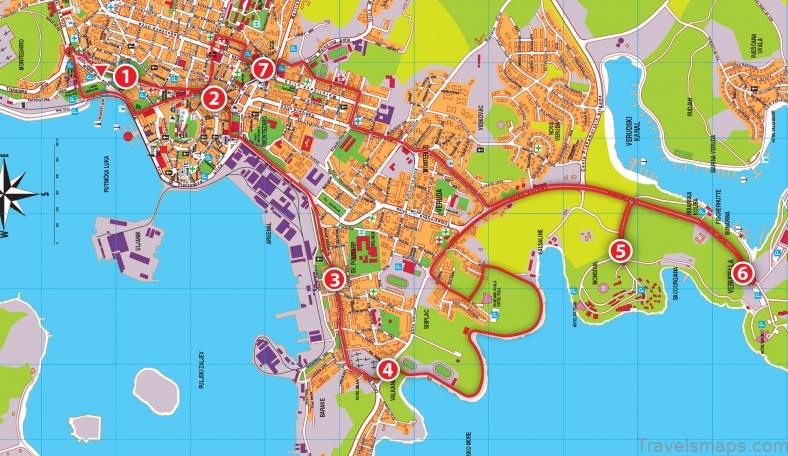 pula travel guide for tourist map of pula 2
