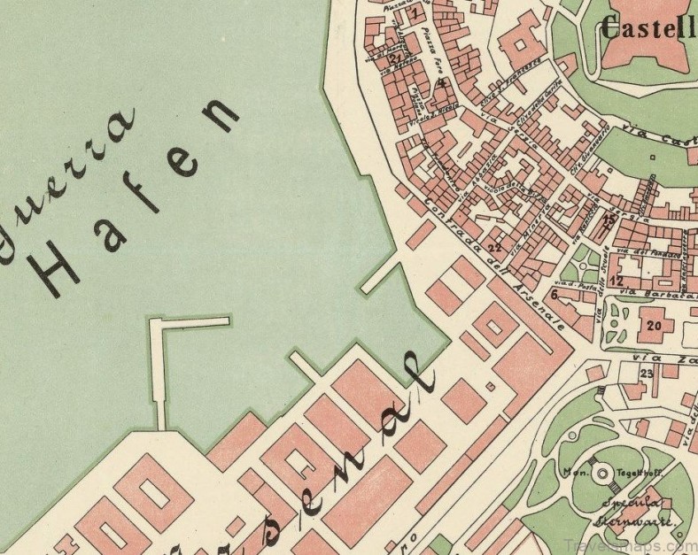 pula travel guide for tourist map of pula 3