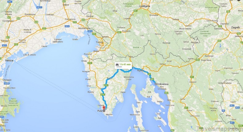 pula travel guide for tourist map of pula 4