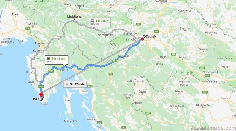 pula travel guide for tourist map of pula 7