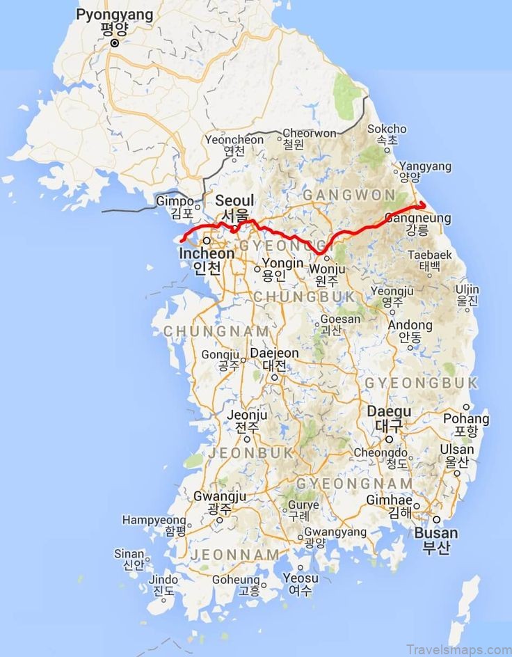 pyeongchang travel guide for tourists map of pyeongchang 1