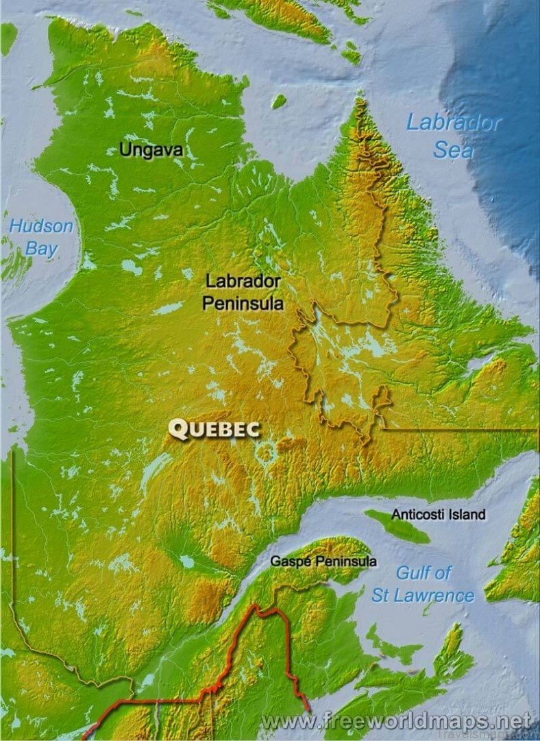 quebec travel guide for tourist map of quebec 4