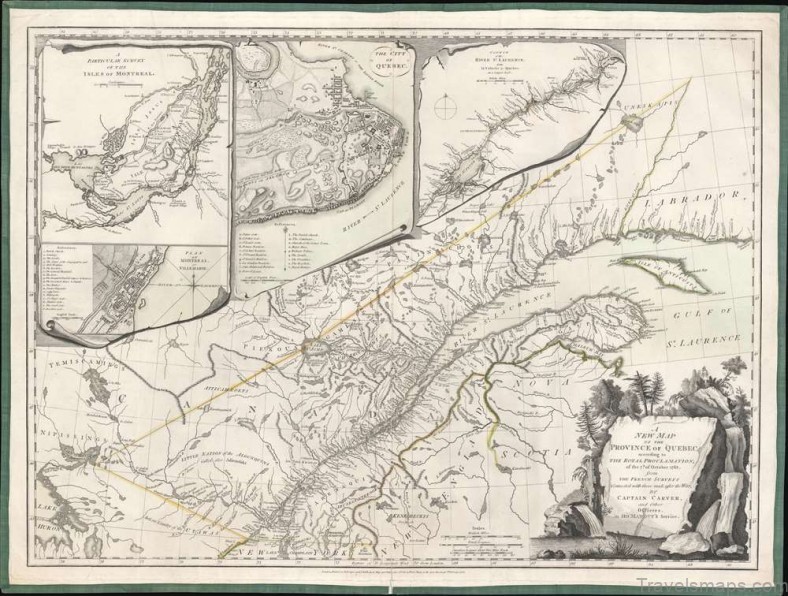 quebec travel guide for tourist map of quebec 5