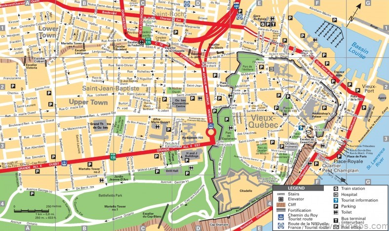 quebec travel guide for tourist map of quebec 6