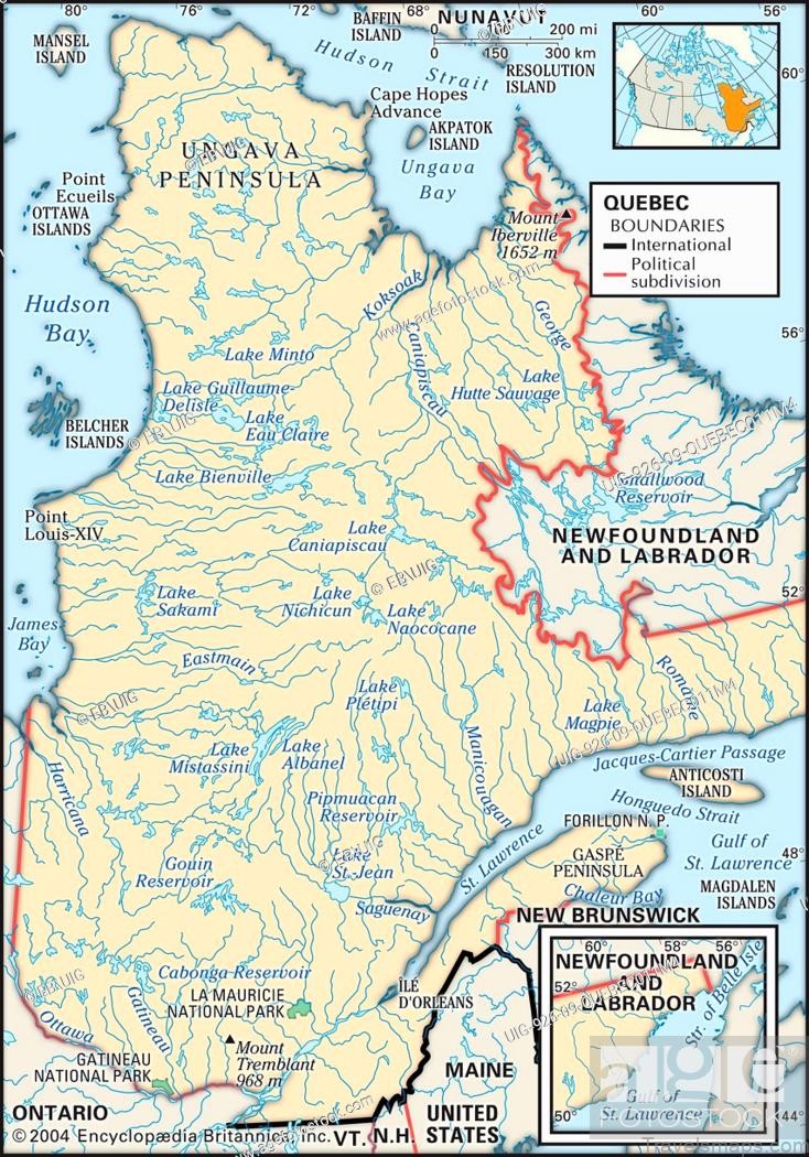 quebec travel guide for tourist map of quebec 7