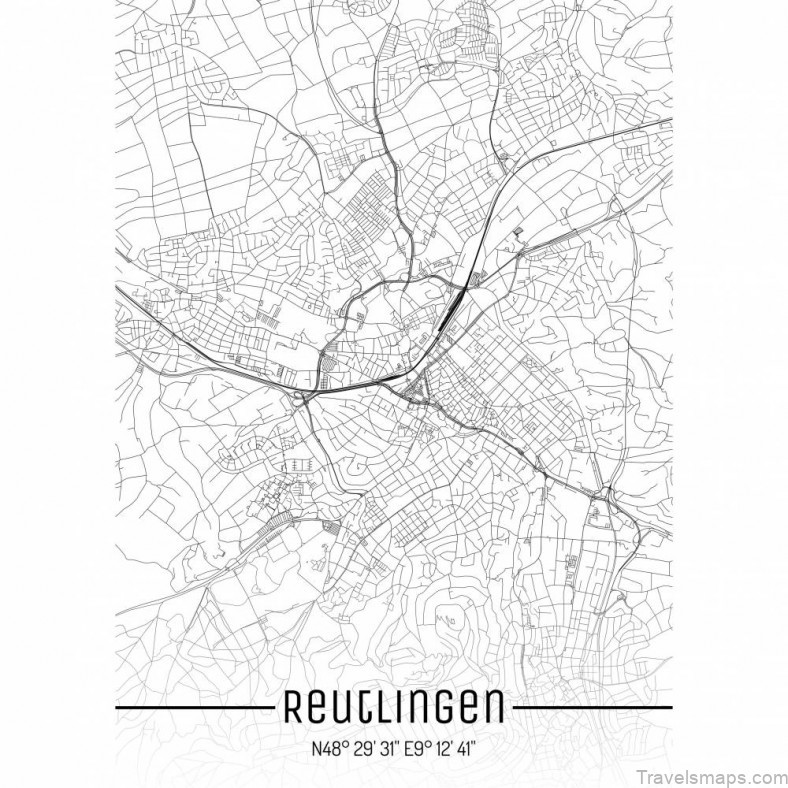 reutlingen travel guide for tourist map of reutlingen