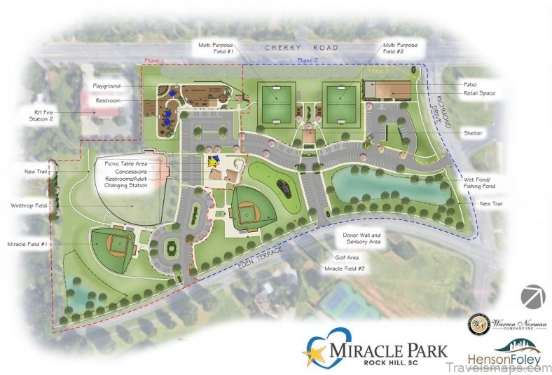 rock hill travel guide for tourist map of rock hill 1