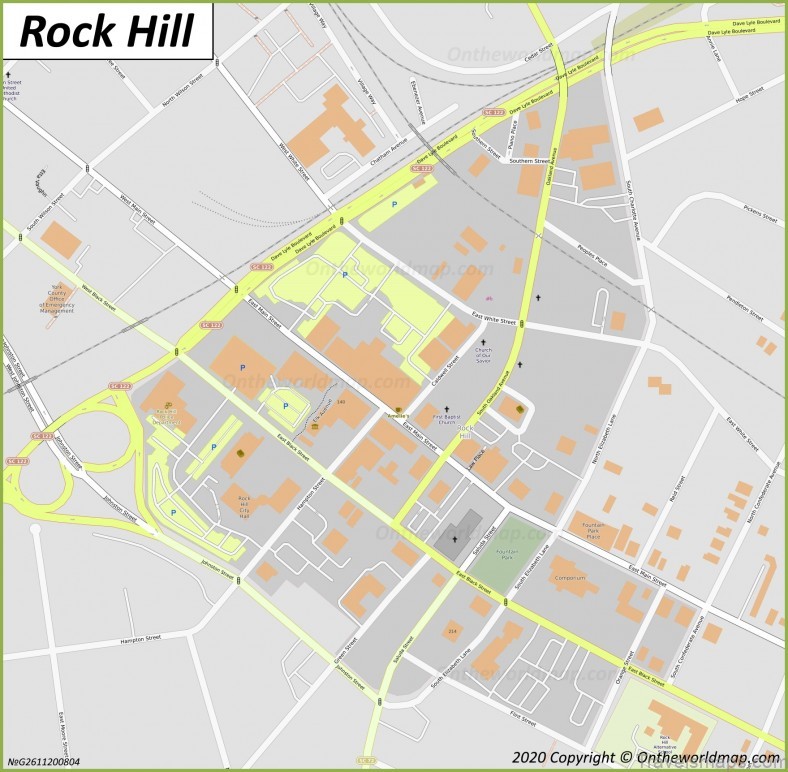 rock hill travel guide for tourist map of rock hill 2