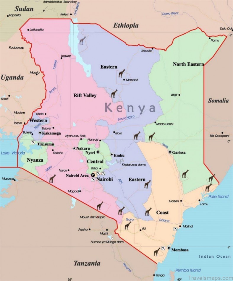 the best kenya travel guide map 5