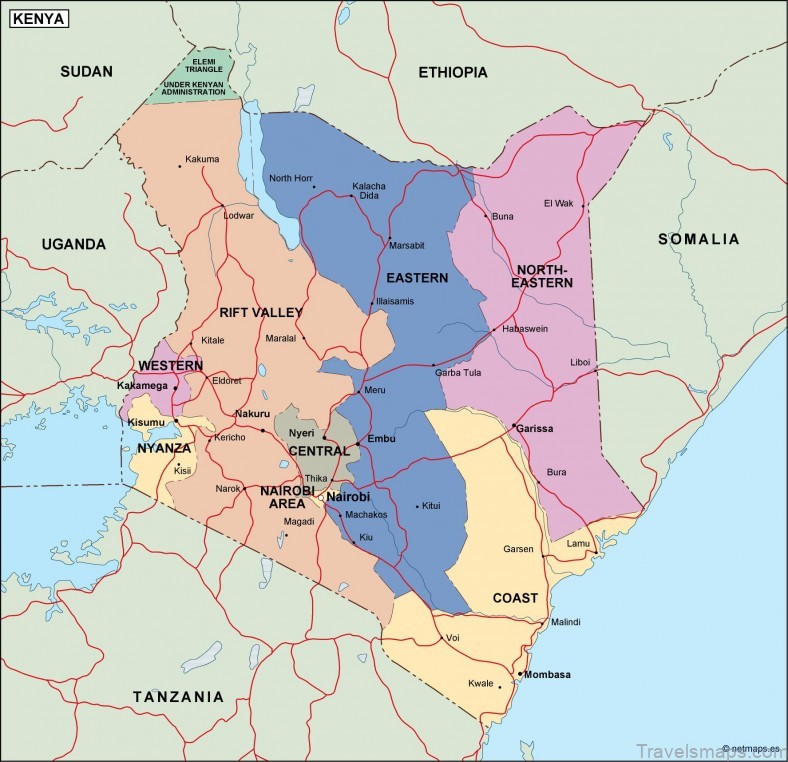 the best kenya travel guide map 7