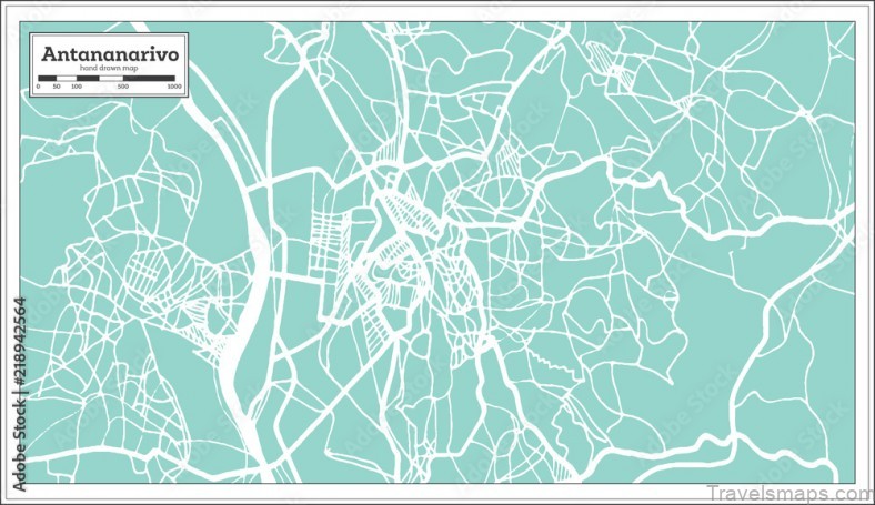 tourist guides map of antananarivo