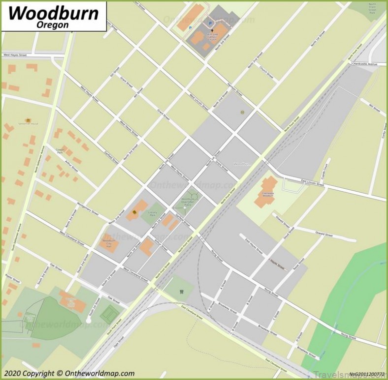 woodburn travel guide for tourist map of woodburn 5