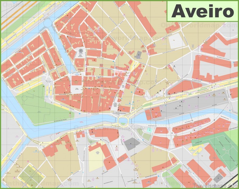 a map of the location of aveiros top attractions 2